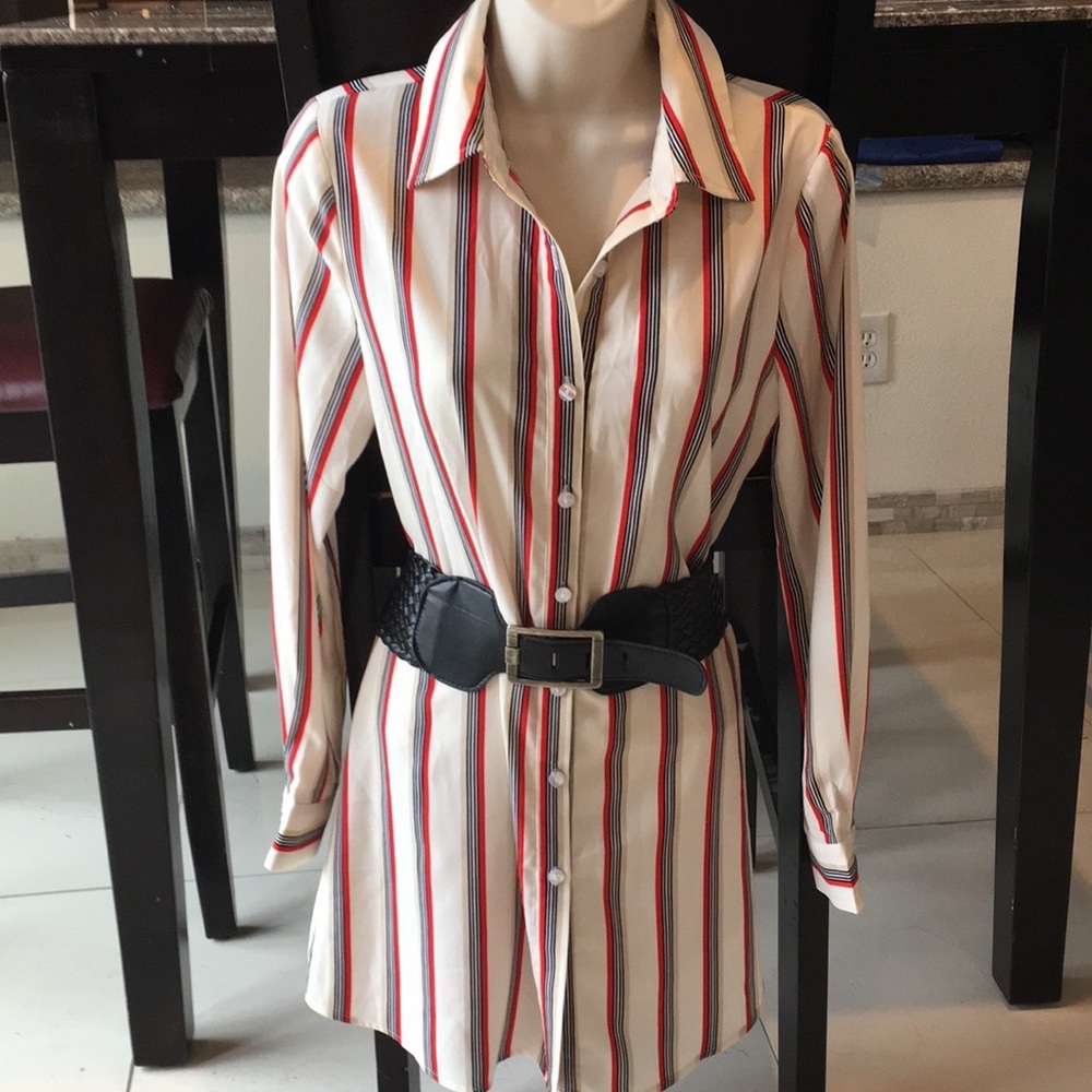 SEXY SHIRT DRESS! Brand new w/ tag and belt - Picture 2 of 8